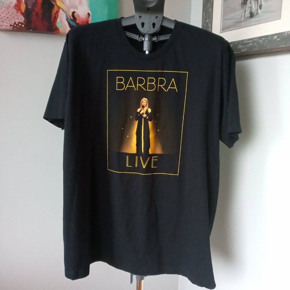 Barbra Streisand Live 2012 Tour black Tee Size 2XL but runs smaller